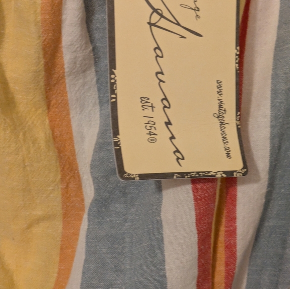 Vintage Havana Striped Jumpsuit with Belt Size Medium Spring & Summer Wear - Picture 5 of 9